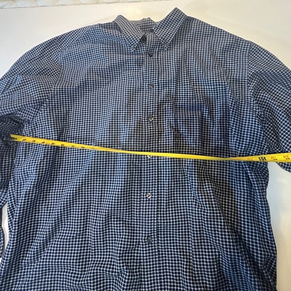 0035 Eddie Bauer Blue Casual flannel Button Down Shirt men’s xl - Picture 4 of 5